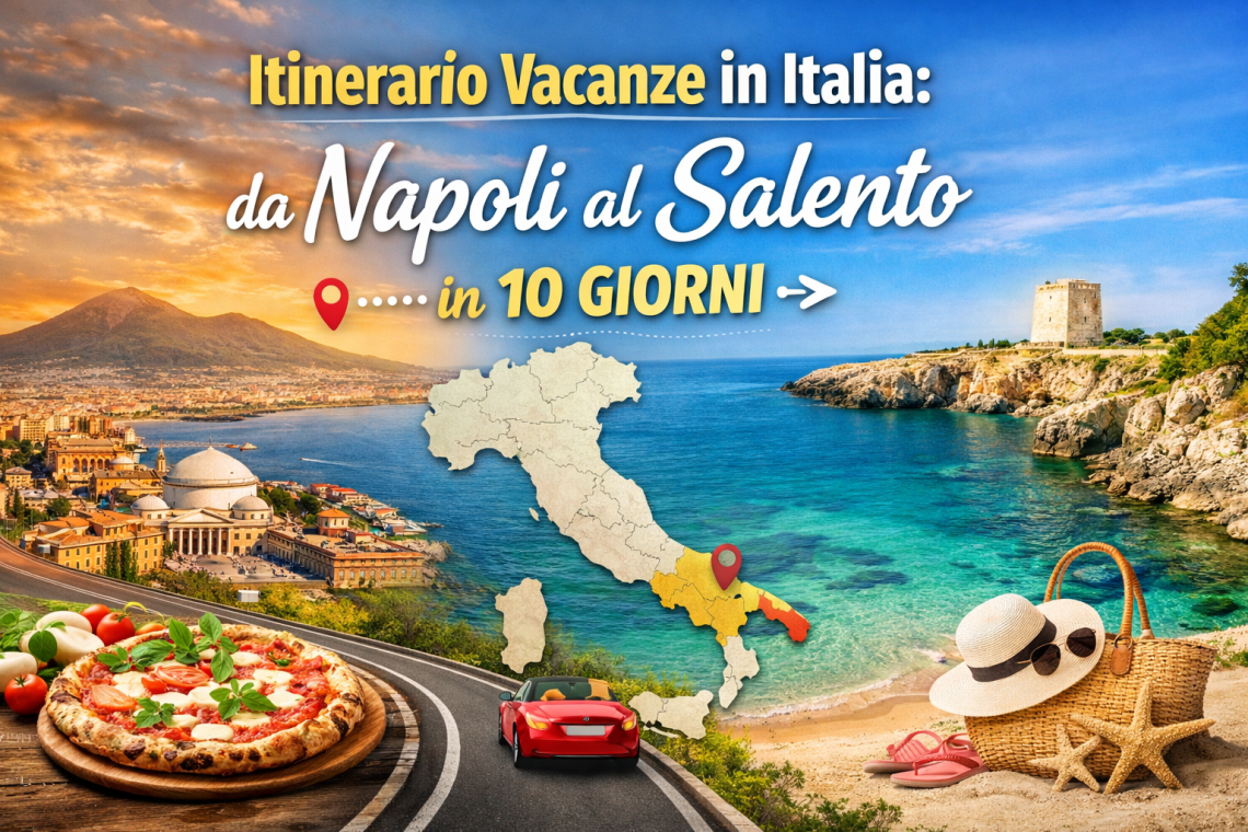 Itinerario vacanze in Italia da Napoli al Salento in 10 giorni